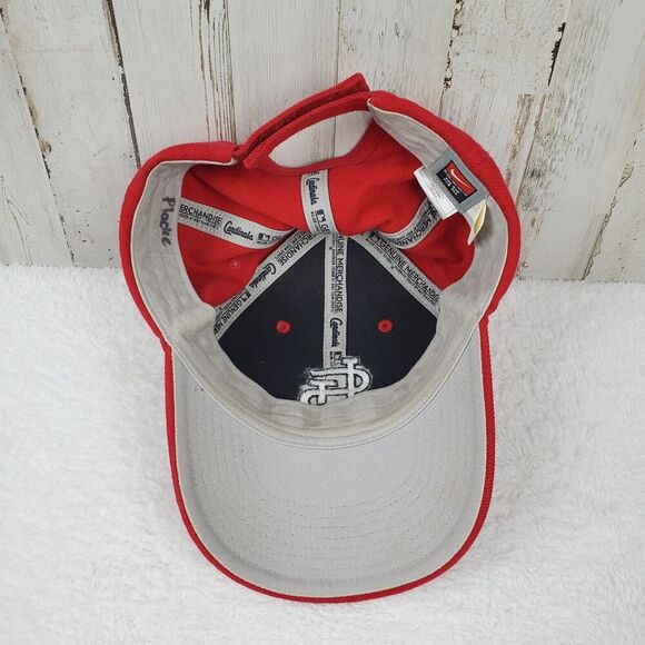 St. Louis Cardinals Velcro Baseball Cap Red OSFA - Picture 5 of 6